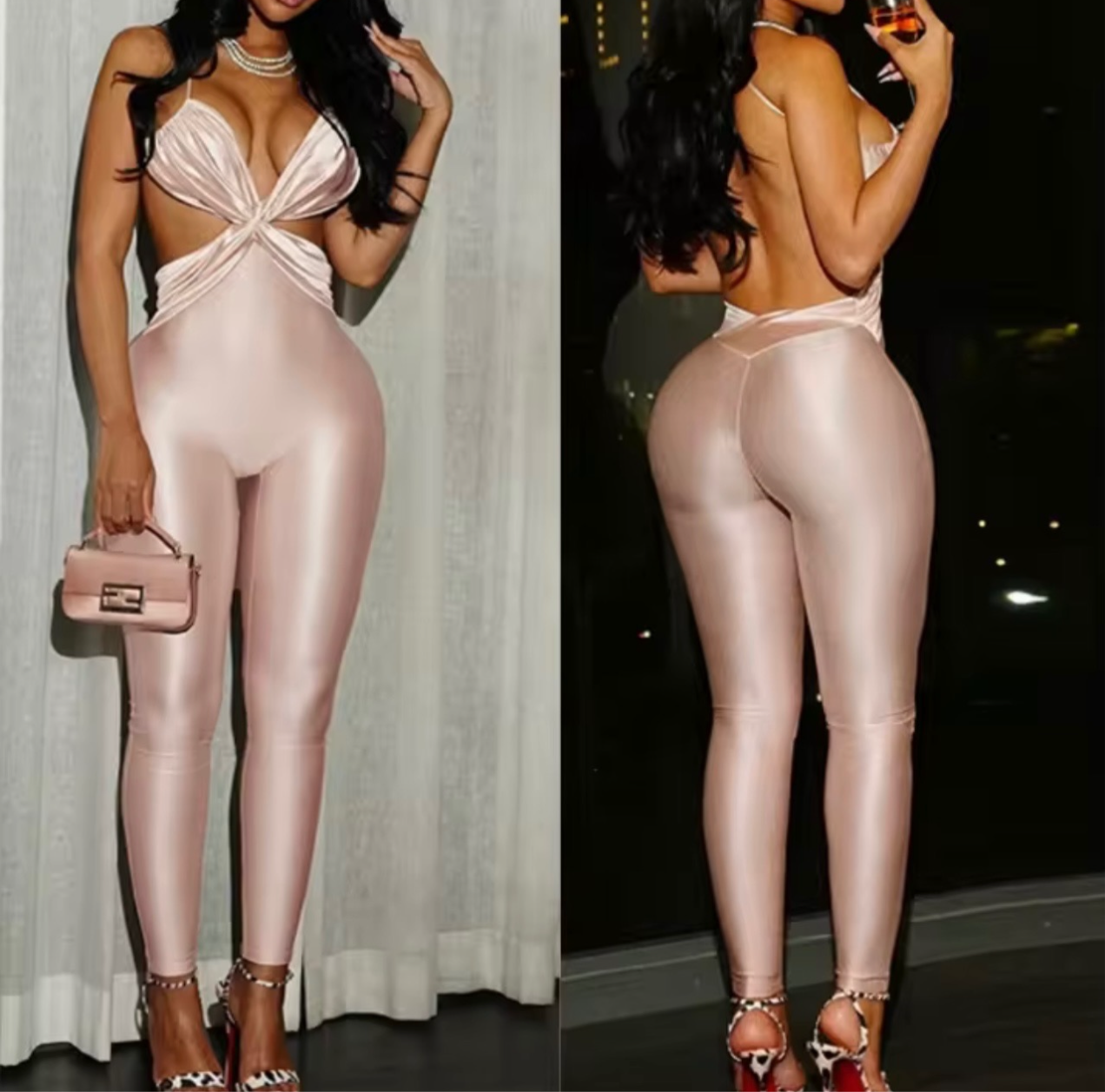Twist Me Satin Jumpsuit