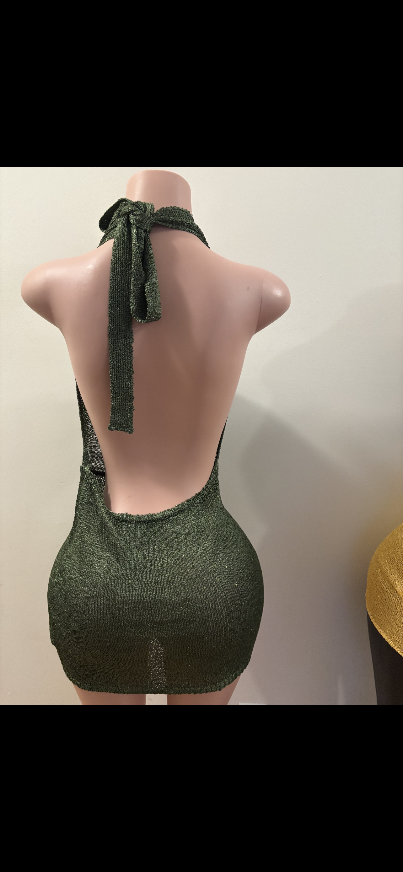 Emerald Nights Halter Dress