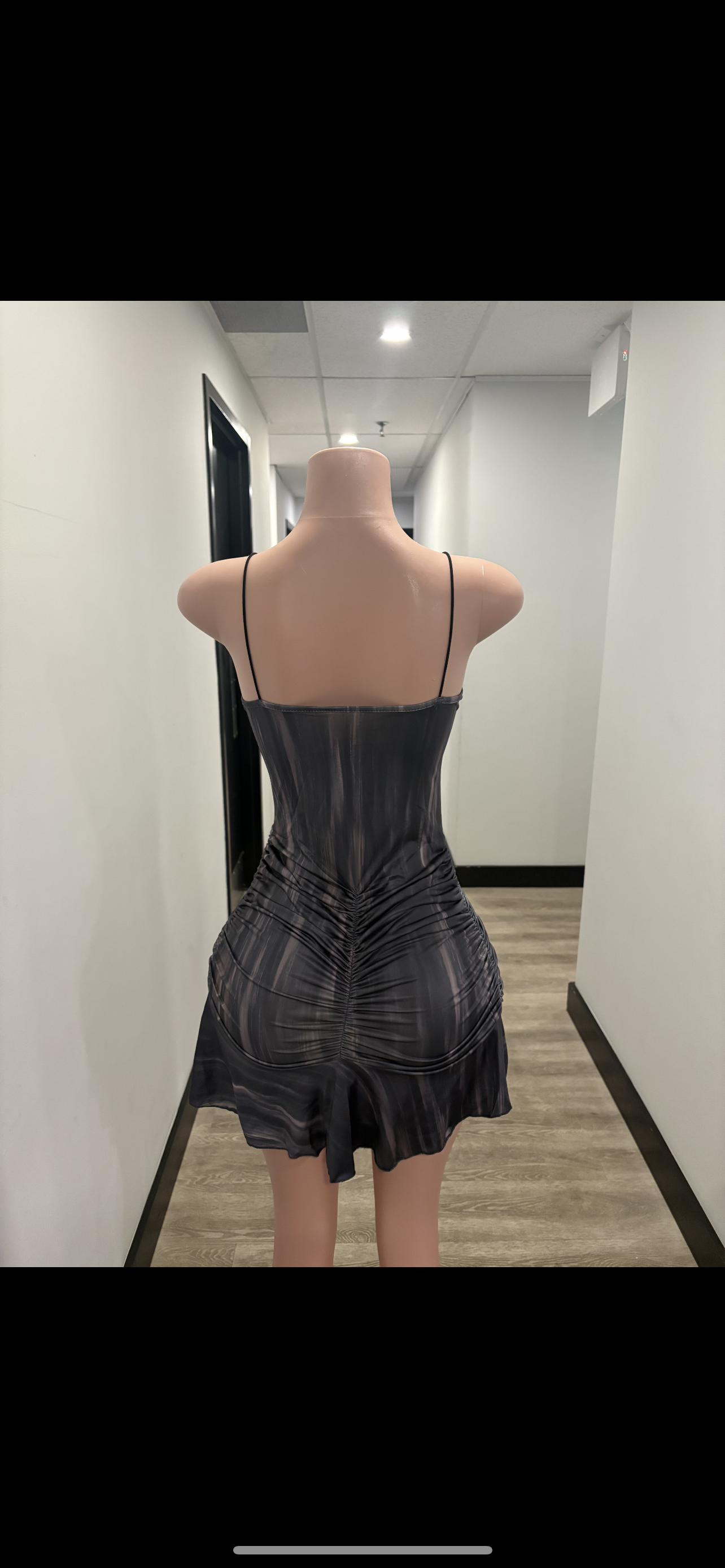 Tie-Dye Cutout Mini Dress