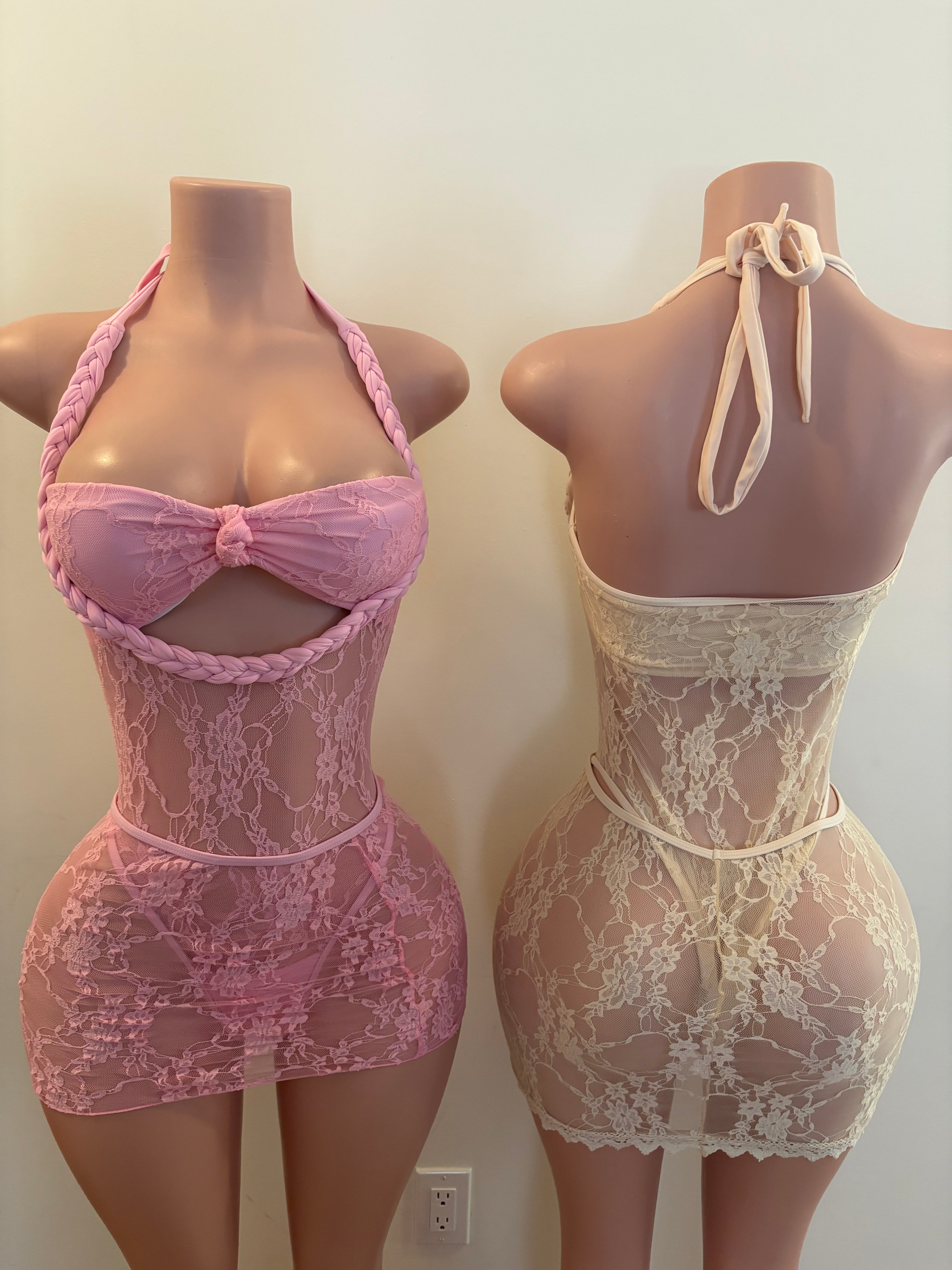 Braided Lace Two-Piece Set
