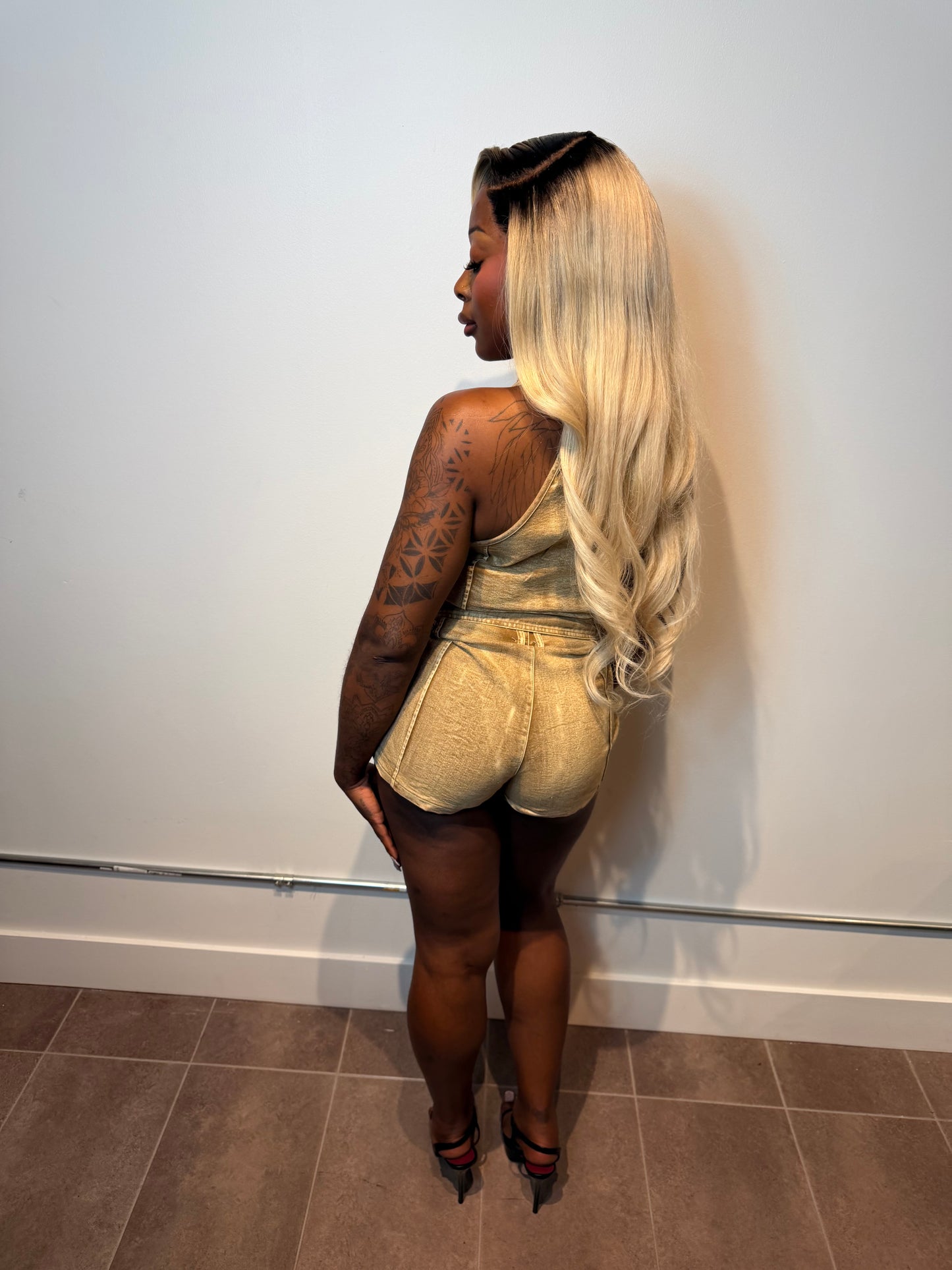 Golden Hour Zip-Up Short Set
