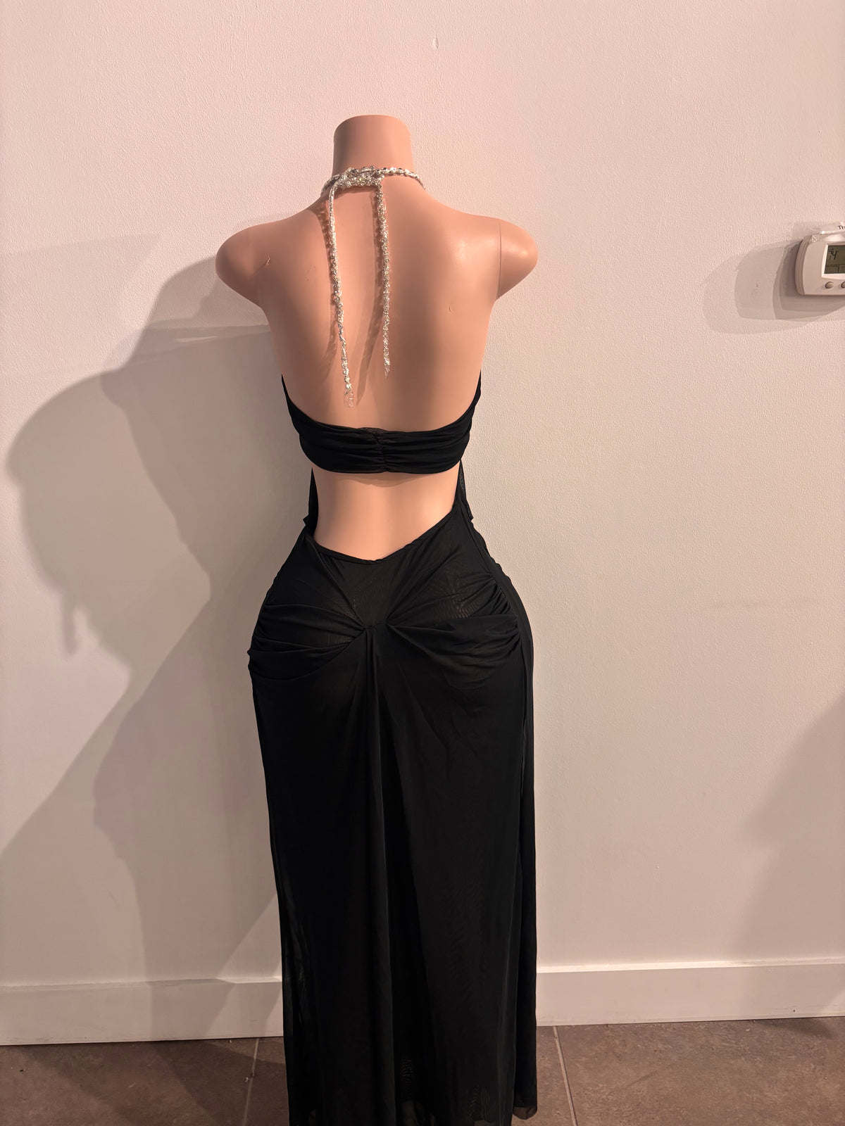 After Dark Rhinestone Maxi Dress