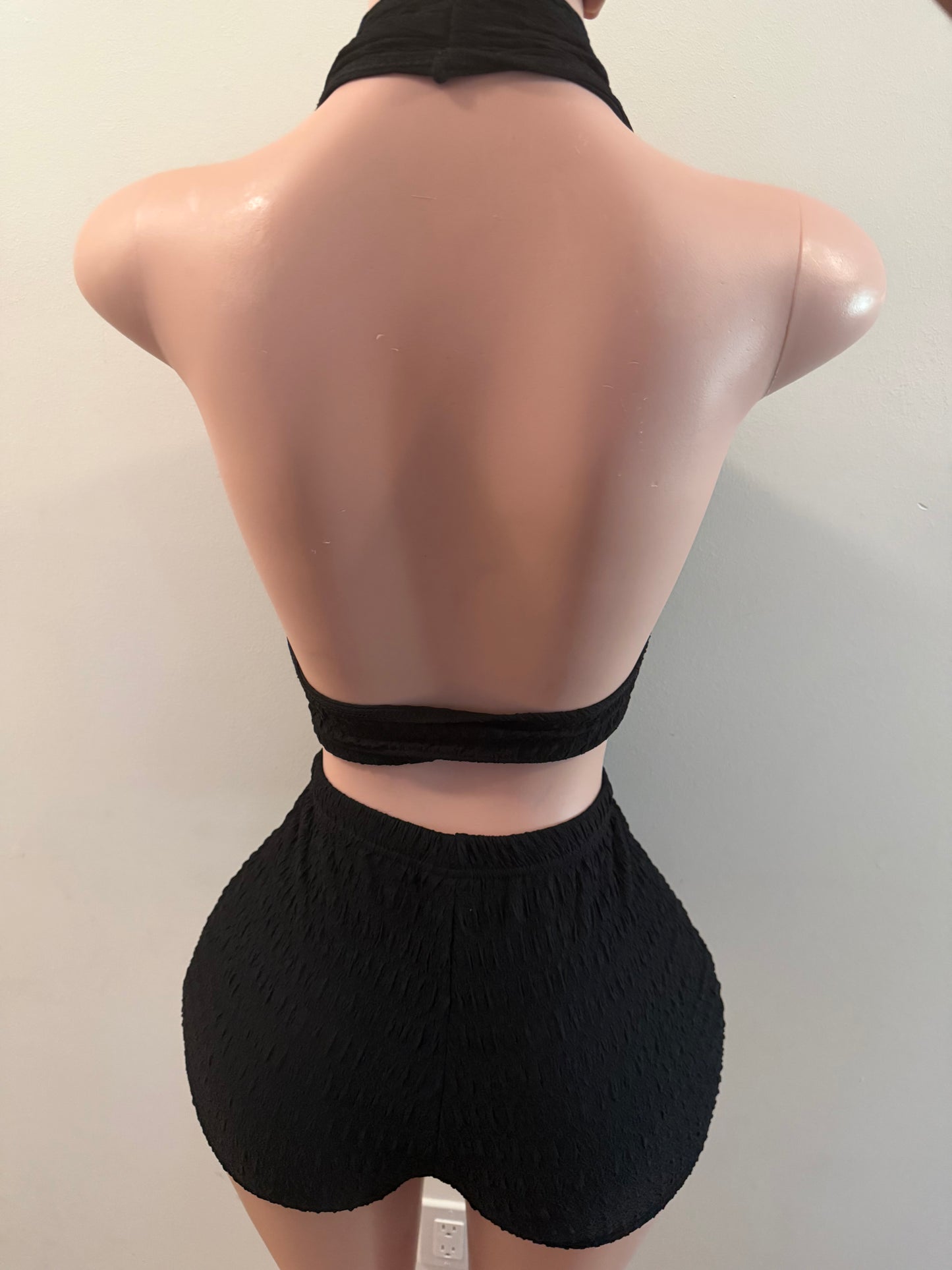Midnight Muse Halter Romper