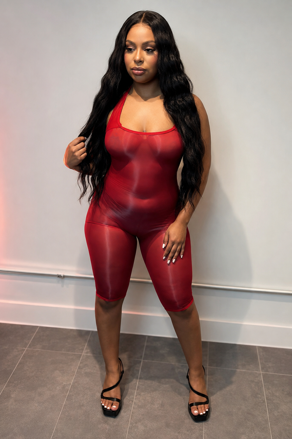 Ruby Rush Mesh Romper