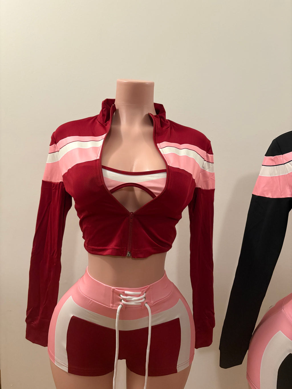 Colour Block Zip-Up Two Piece Set ‼️