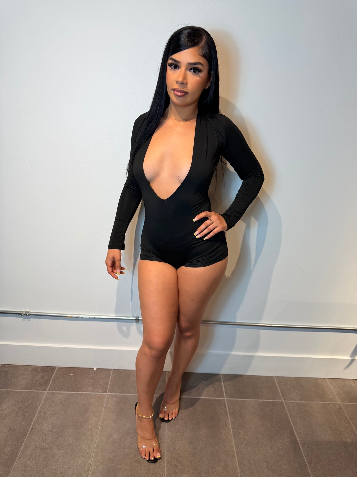 Midnight Muse Plunge Romper