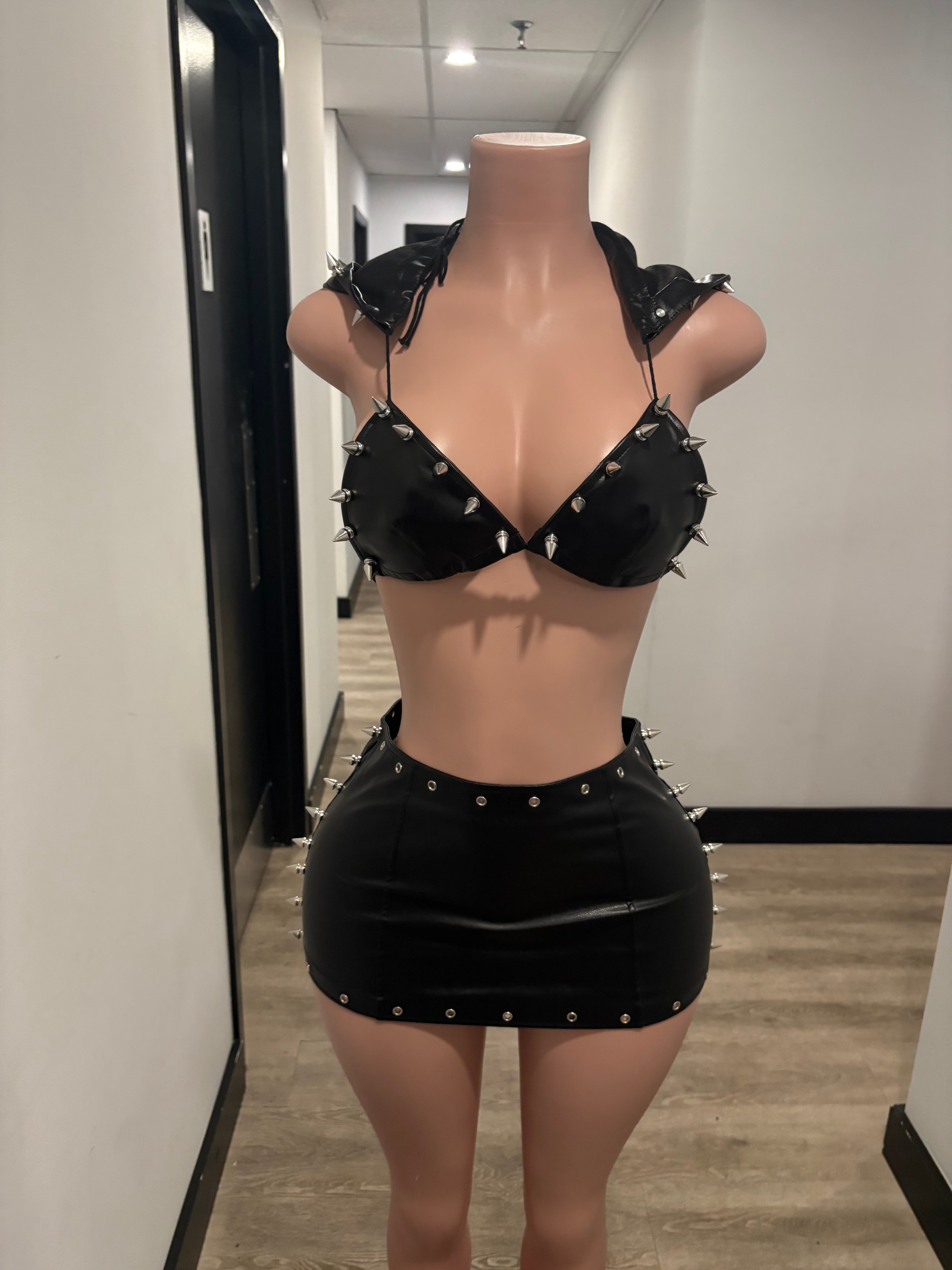 Spike Me Two-Piece Set – Black