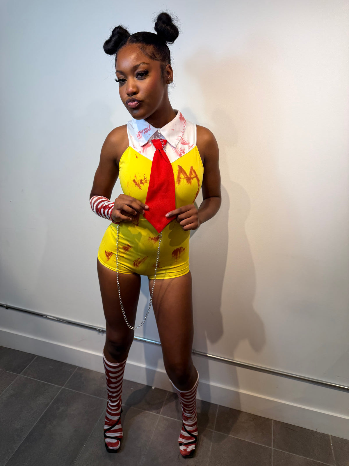 Bloody Fast Food Babe Costume
