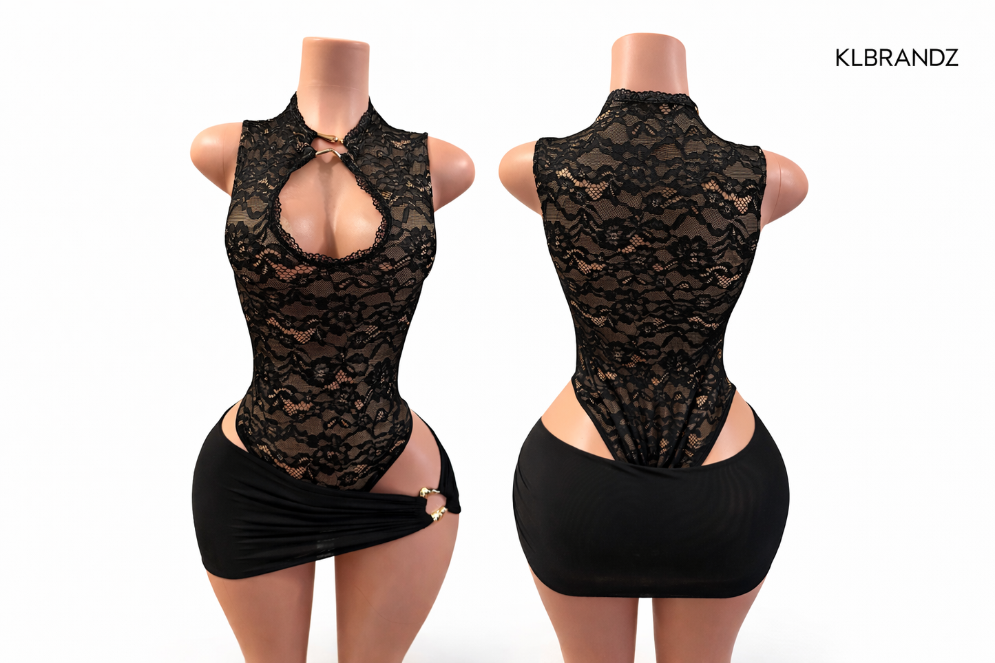 Lace Cut-Out 2 Piece Set