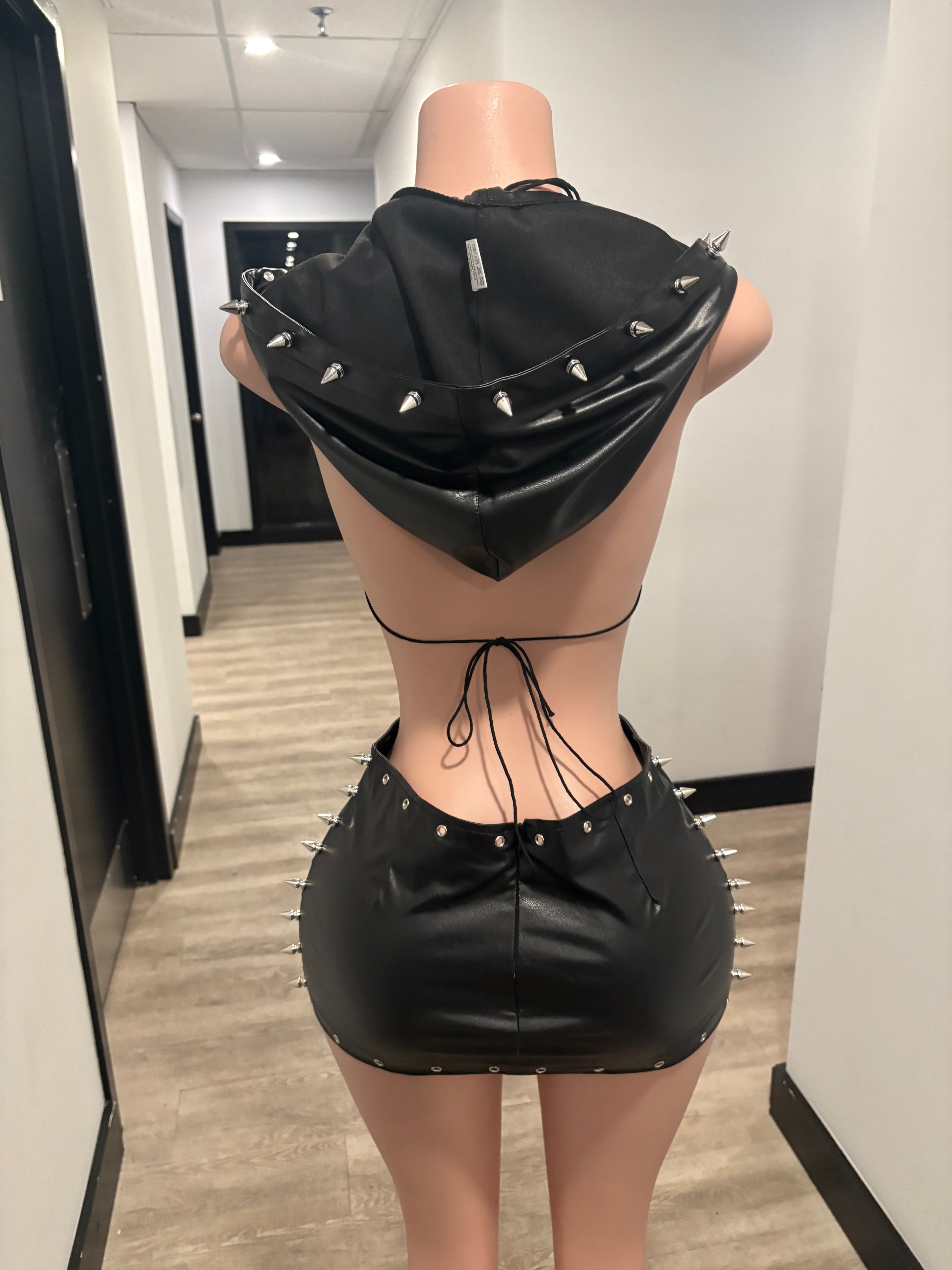 Spike Me Two-Piece Set – Black