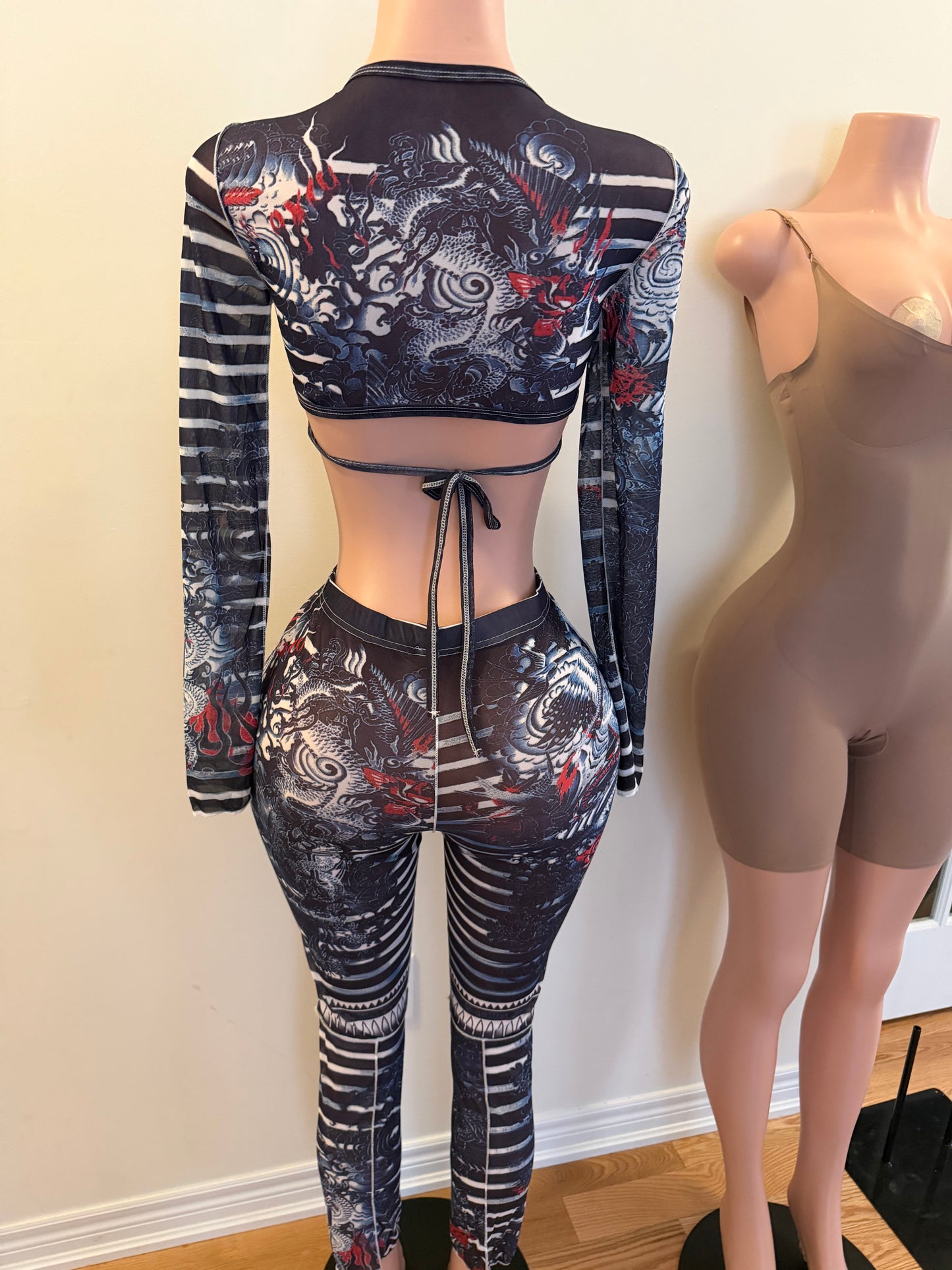 Dragon Stripe Two Piece Set
