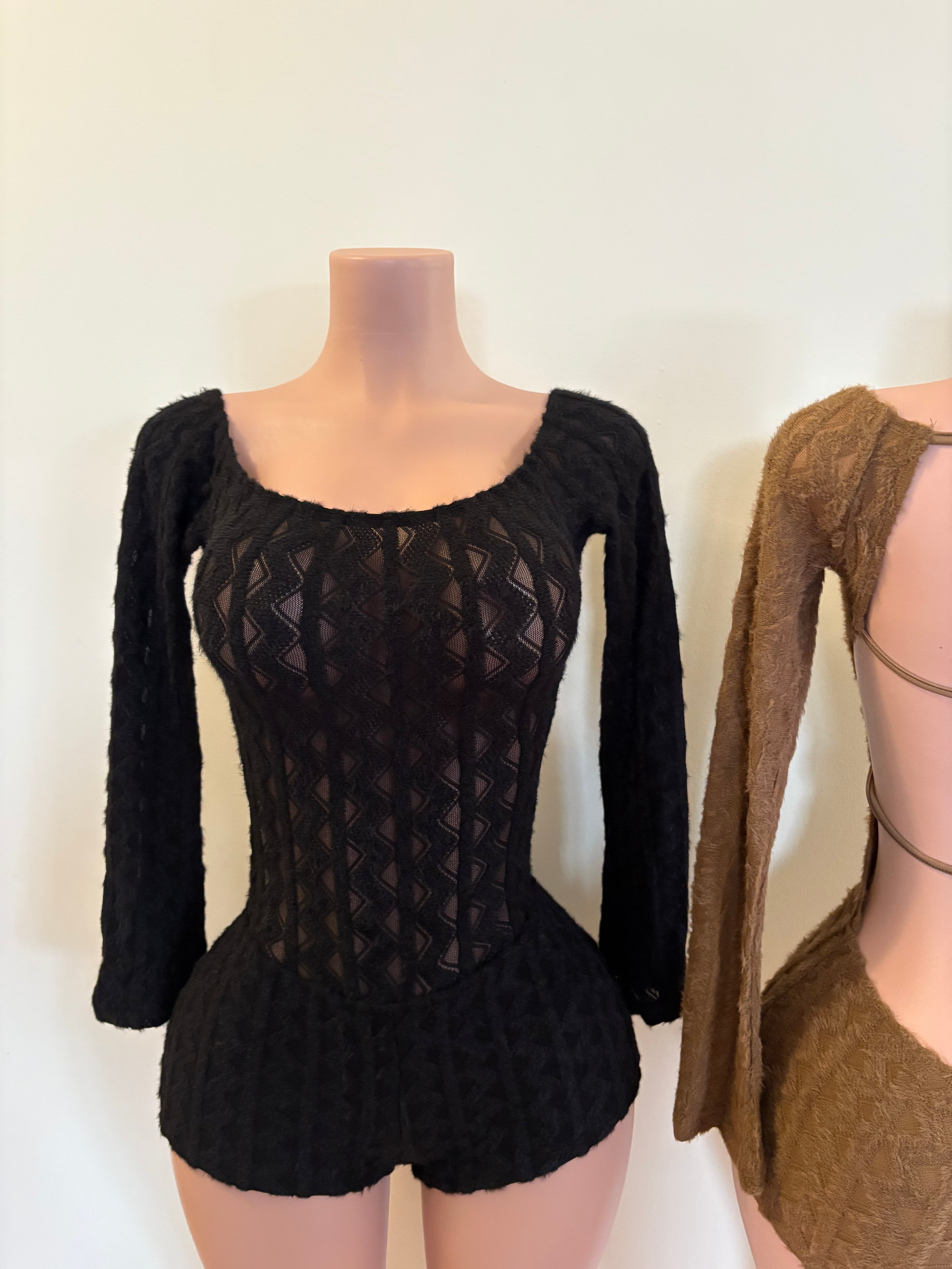 Luxe Sheer Lace Romper