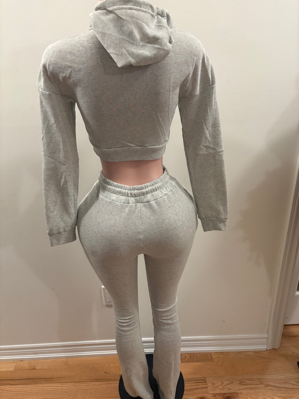 Cozy Zip-Up Lounge Set Grey