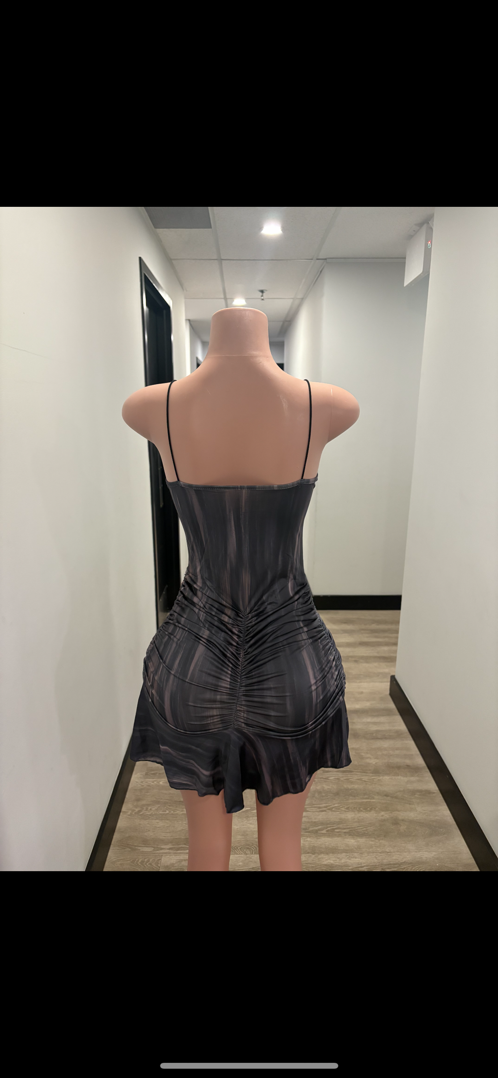 Tie-Dye Cutout Mini Dress