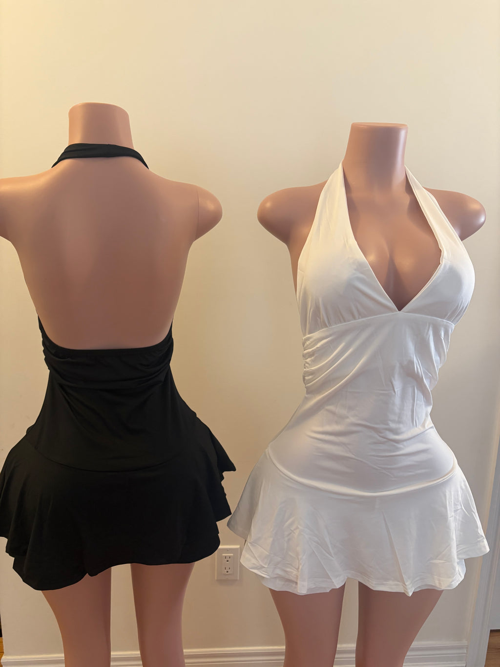 Double Trouble Mini Dress”Black & White Edition