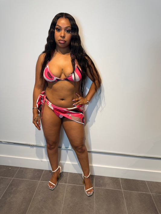 Pink Paradise 3-Piece Swim Set 💗