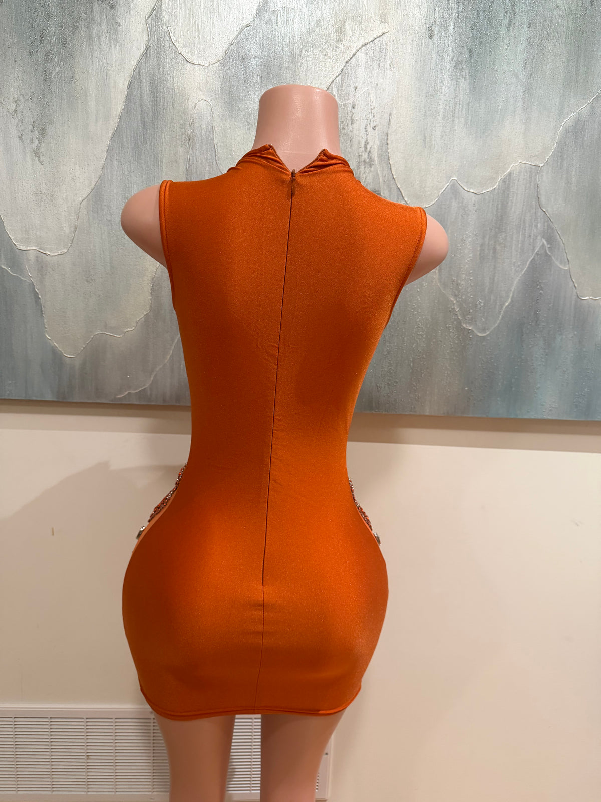 PREORDERS Copper Goddess Rhinestone Dress