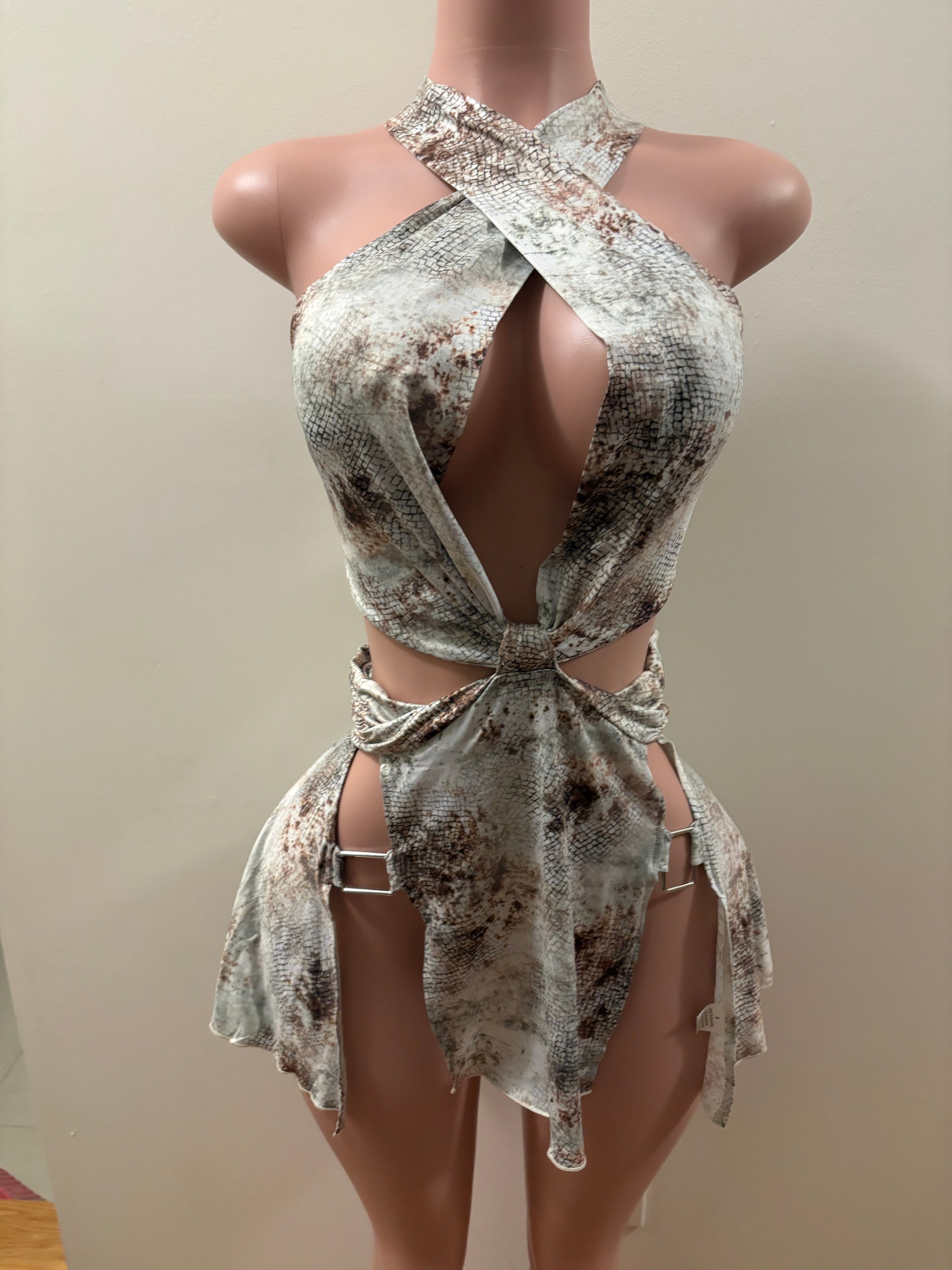 Venom Temptress Cutout Dress