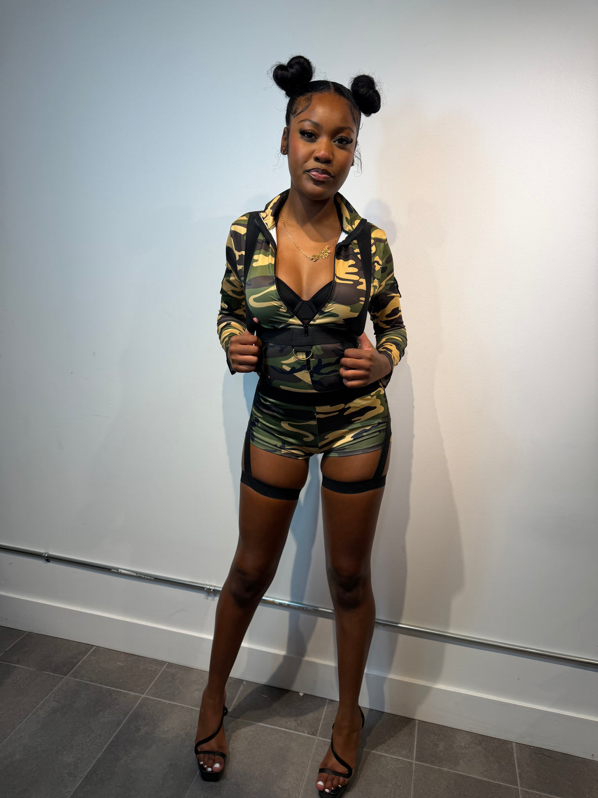 Camo Combat Babe Costume 🪖🔥