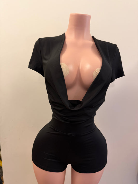 Midnight Sculpt Romper