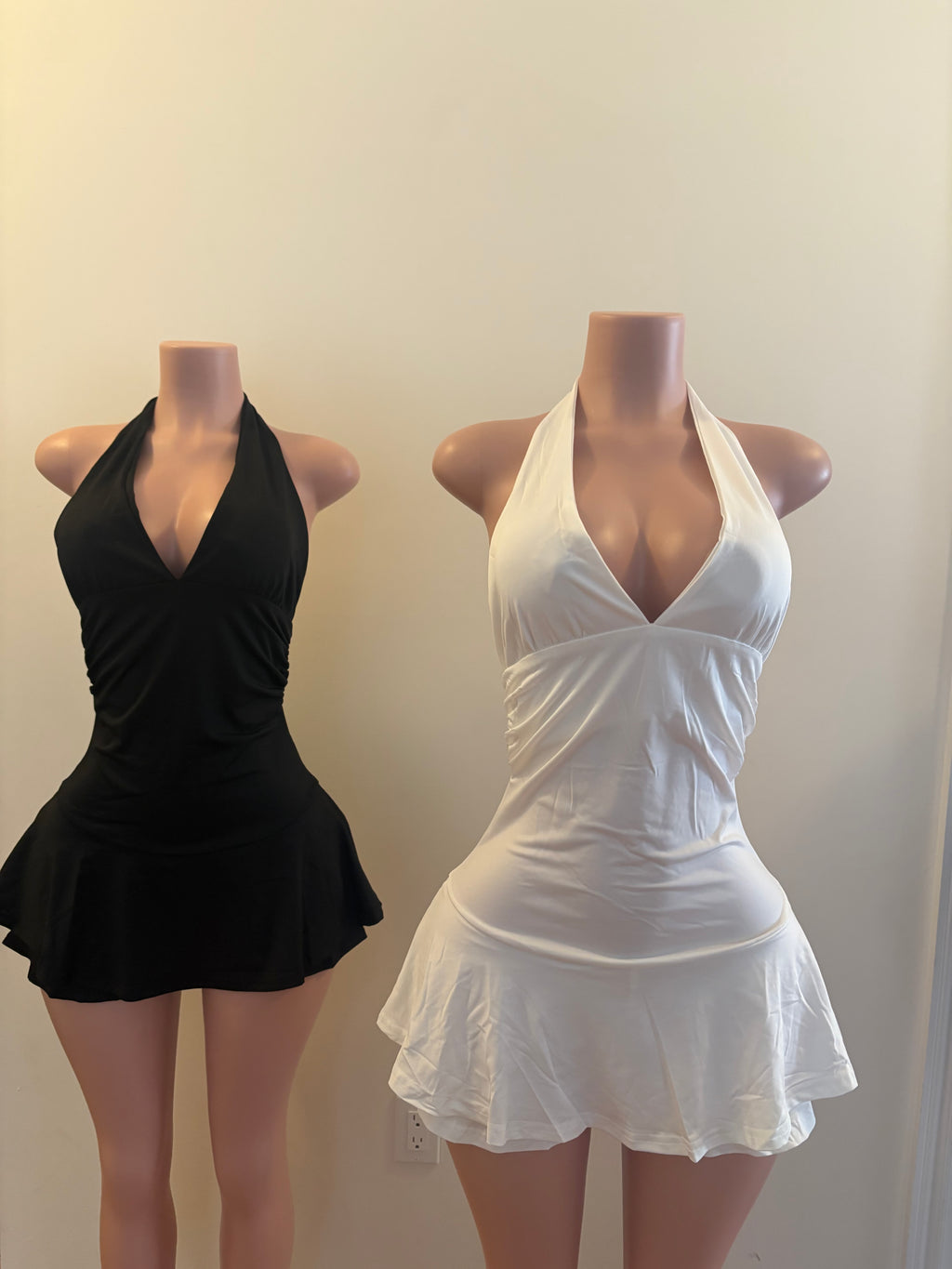 Double Trouble Mini Dress”Black & White Edition