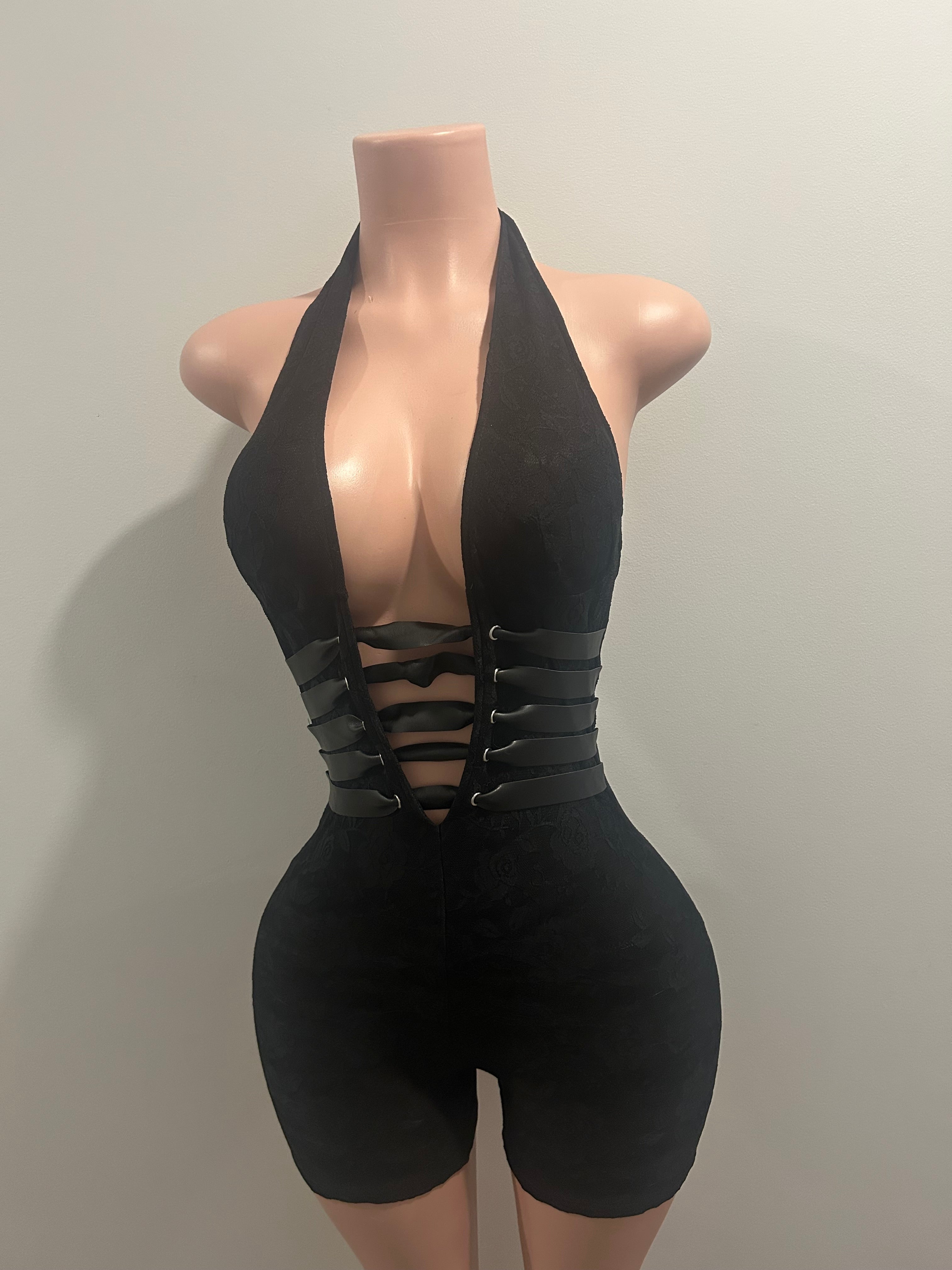 Midnight Straps Romper 🖤
