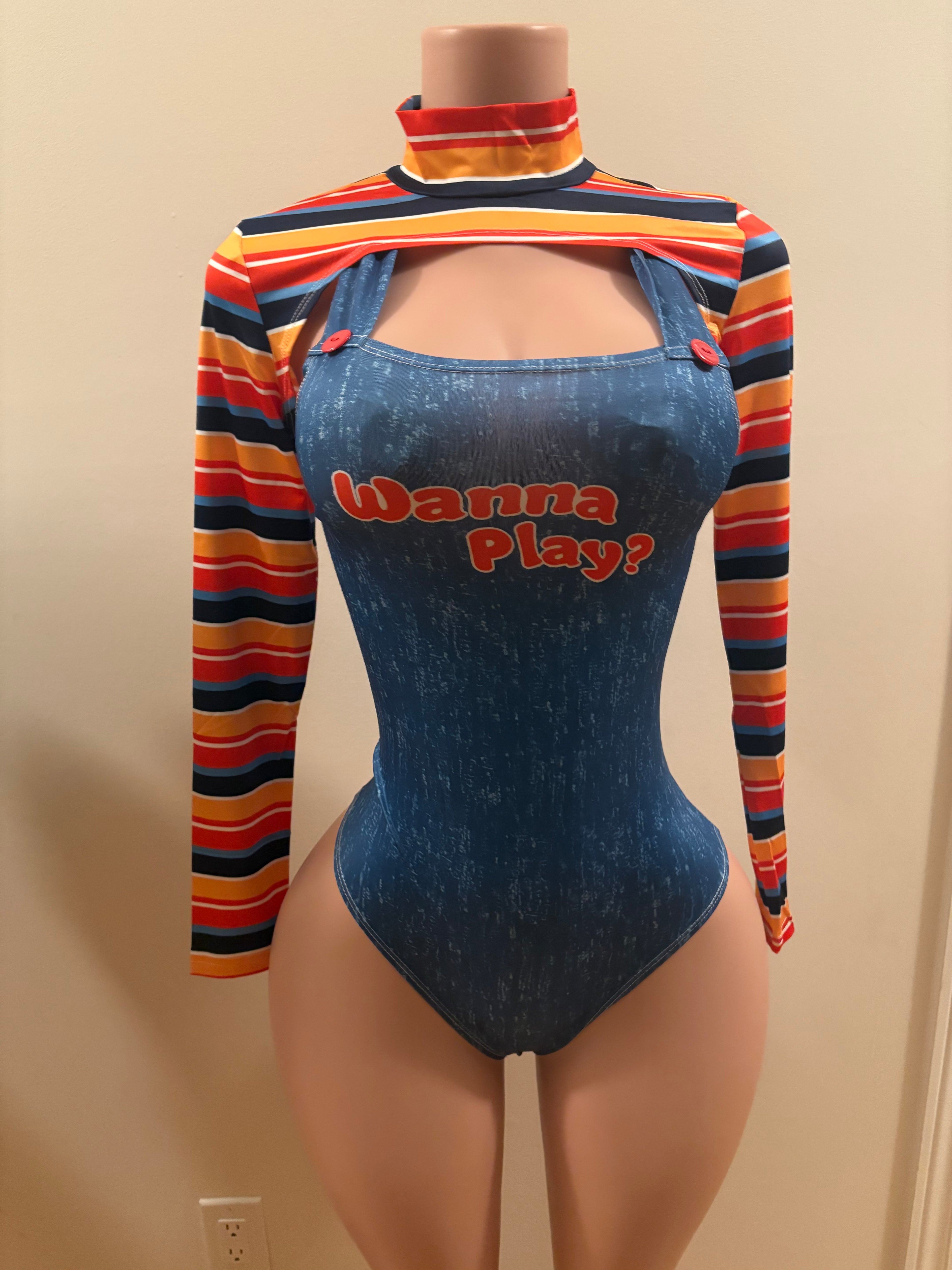 Halloween “Wanna Play?” Bodysuit