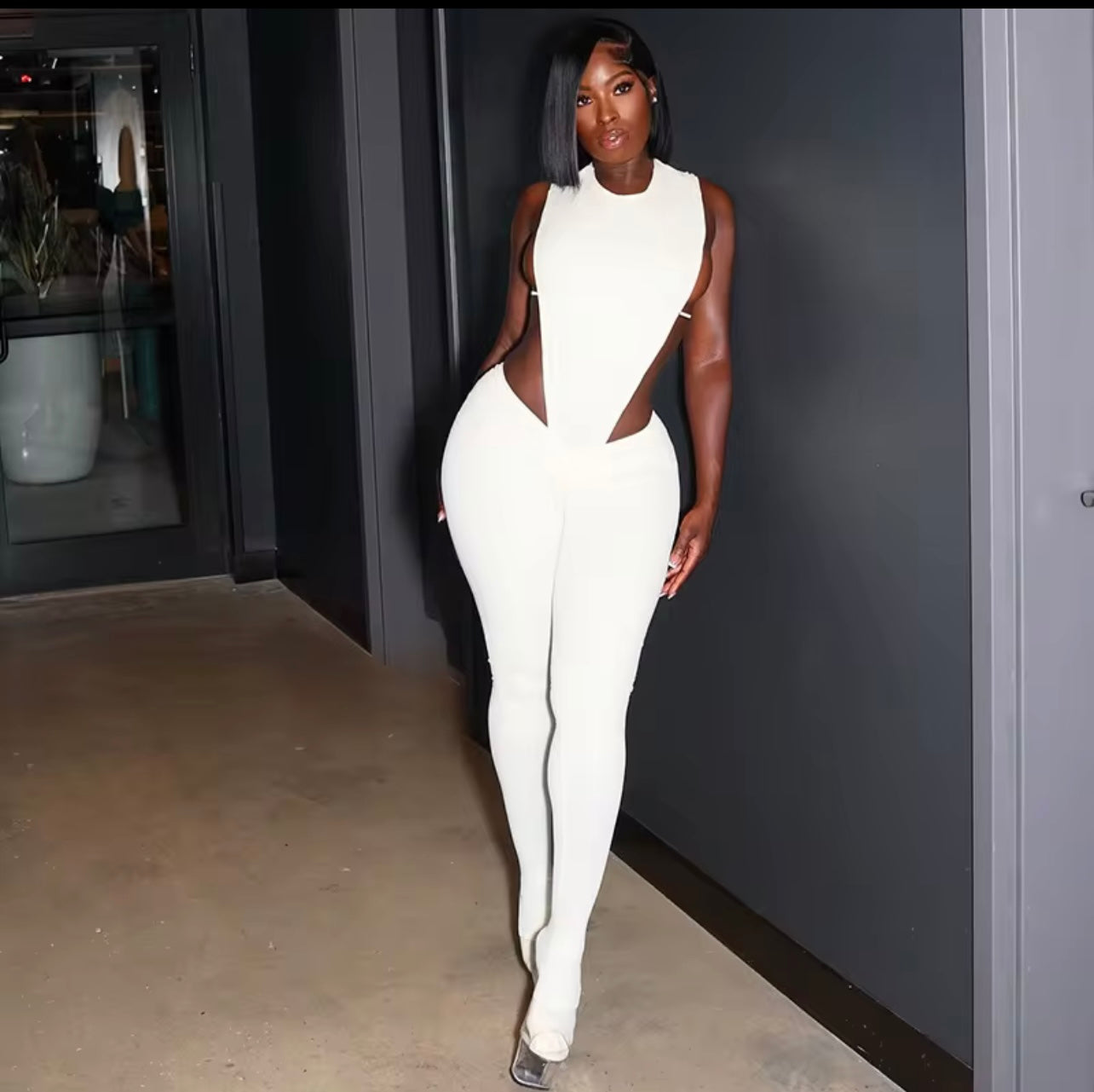 White Lavish Nights Cutout