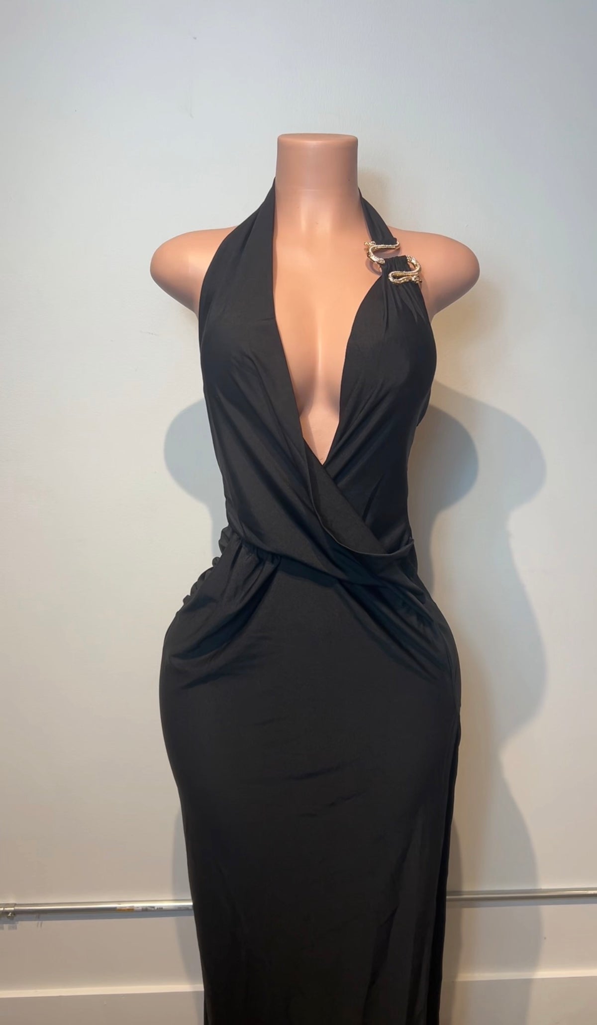 Midnight Serpent Maxi Dress