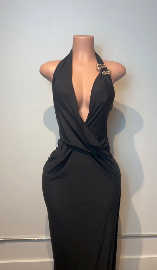 Midnight Serpent Maxi Dress
