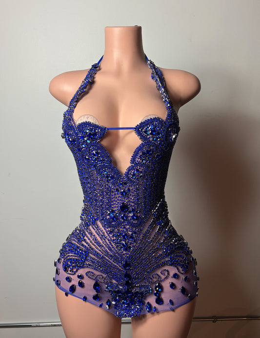 PREORDERS Blue Diamond Fantasy Mini Dress