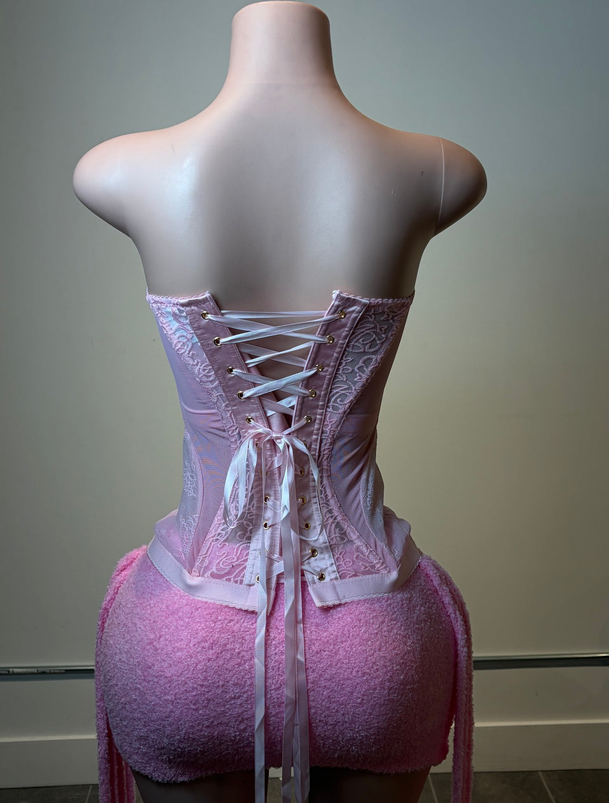 Pretty in Pink Corset Set.