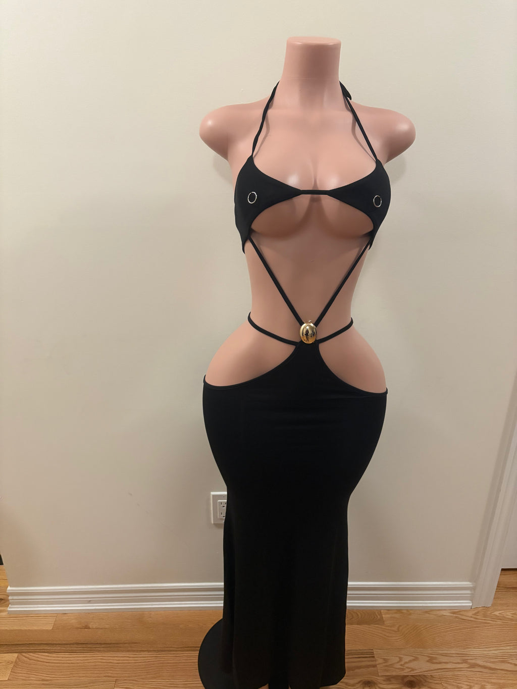 Strappy Cut-Out Maxi Dress