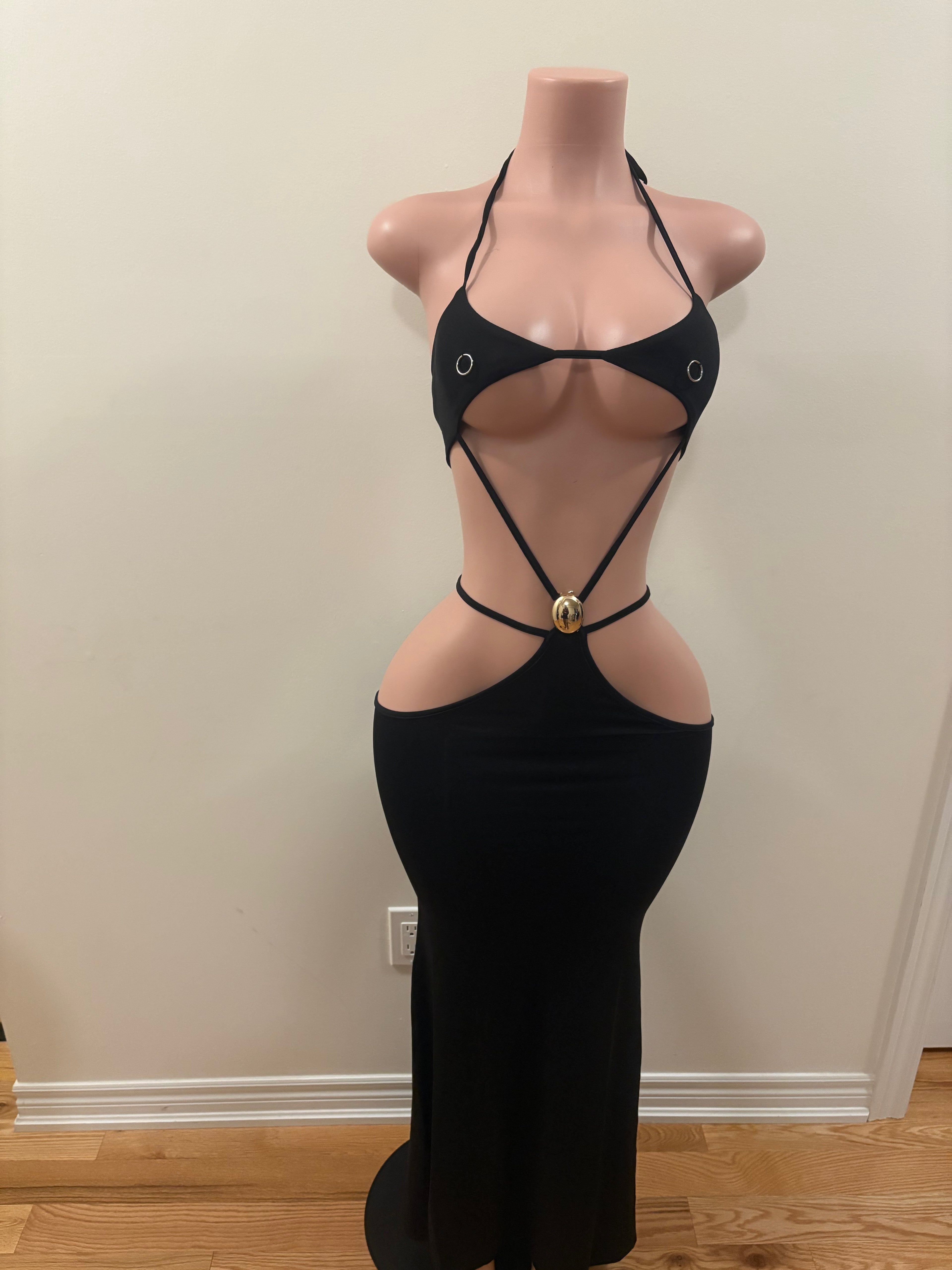 Strappy Cut-Out Maxi Dress