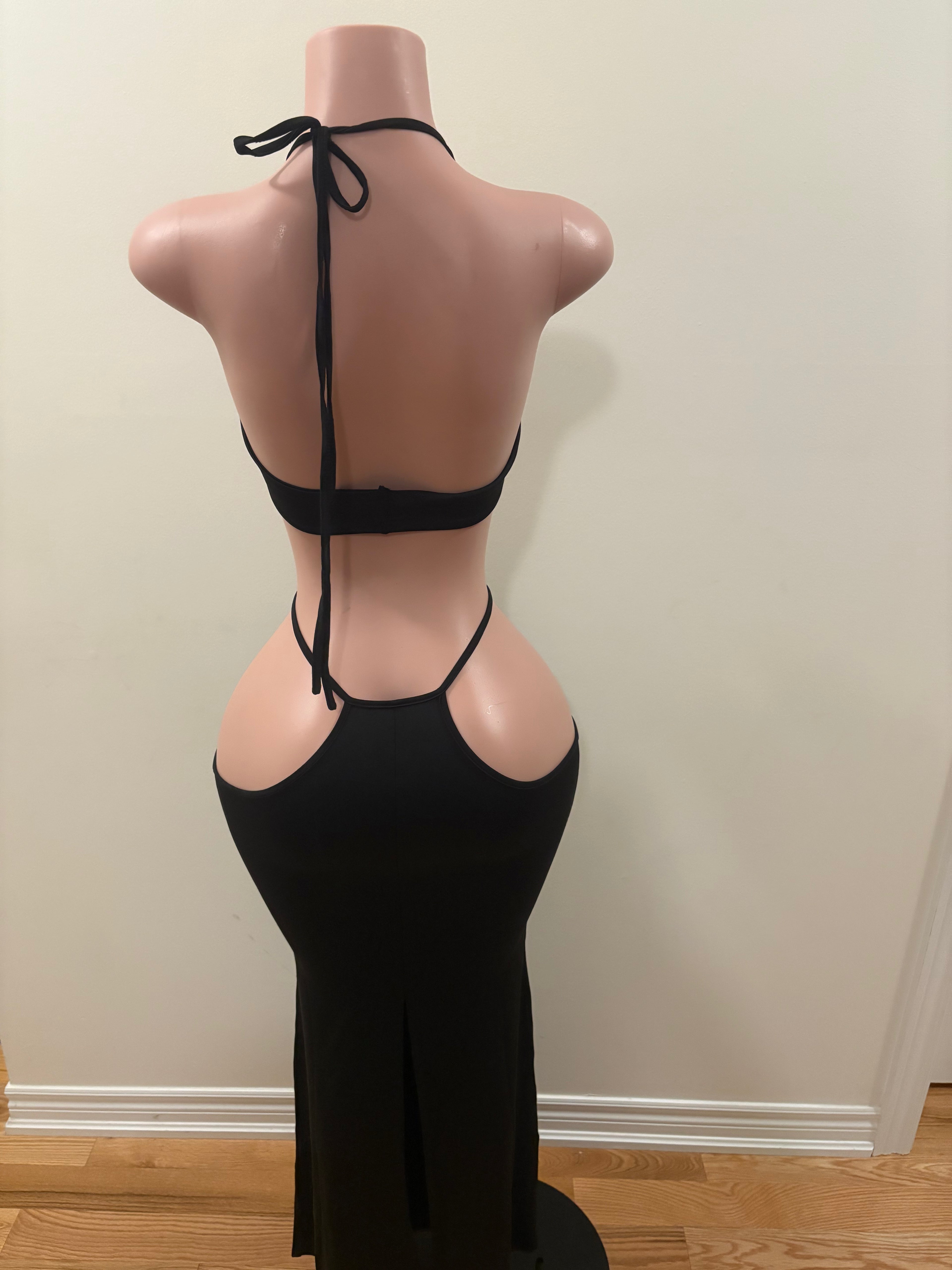 Strappy Cut-Out Maxi Dress