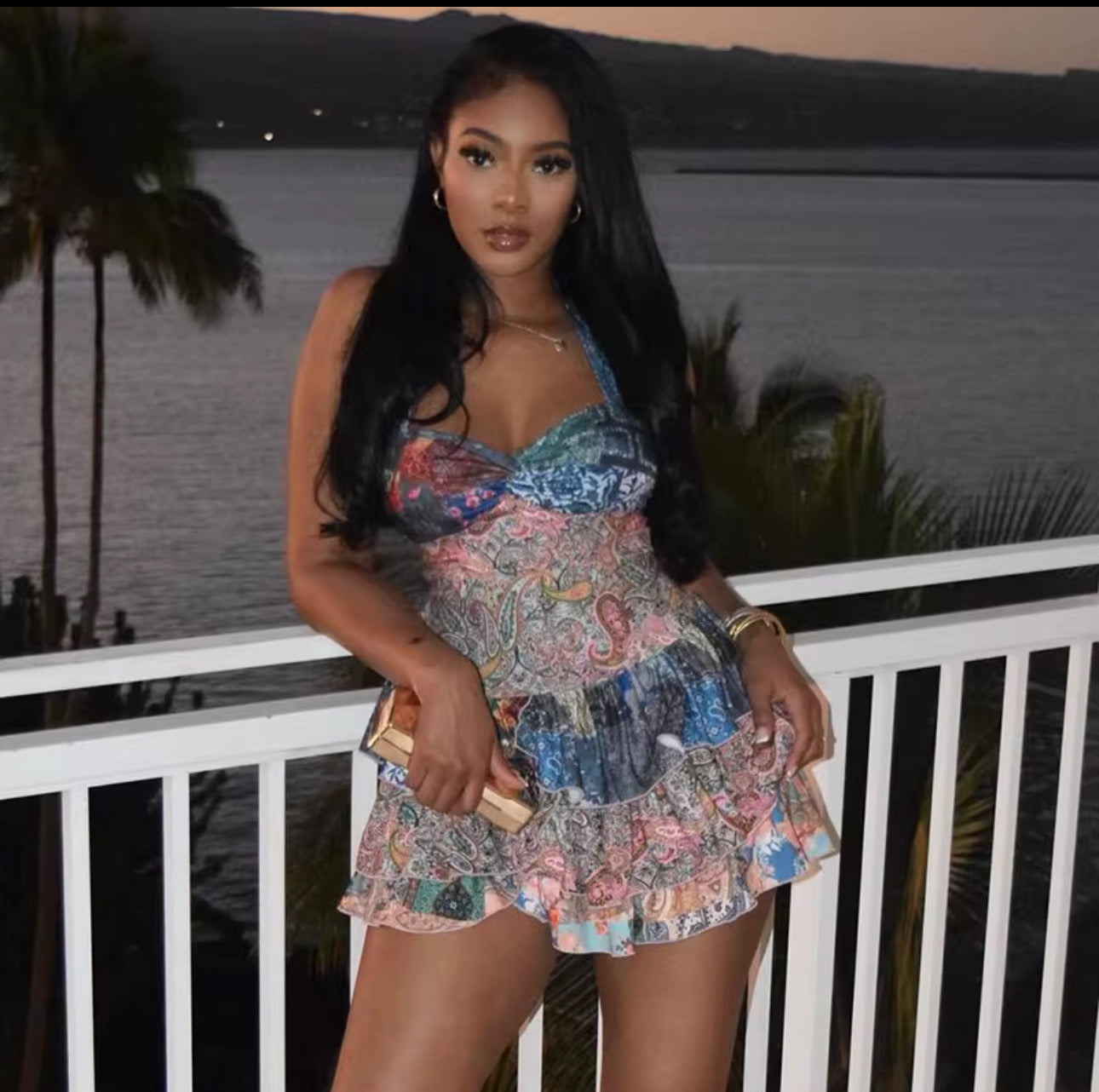 Graphic Print Dress