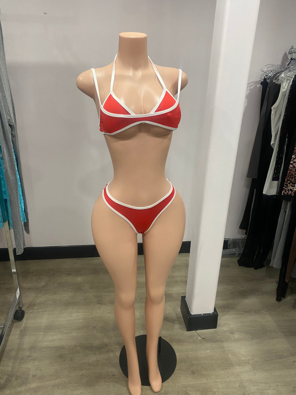 Candy Cane Two-Piece Bikini
