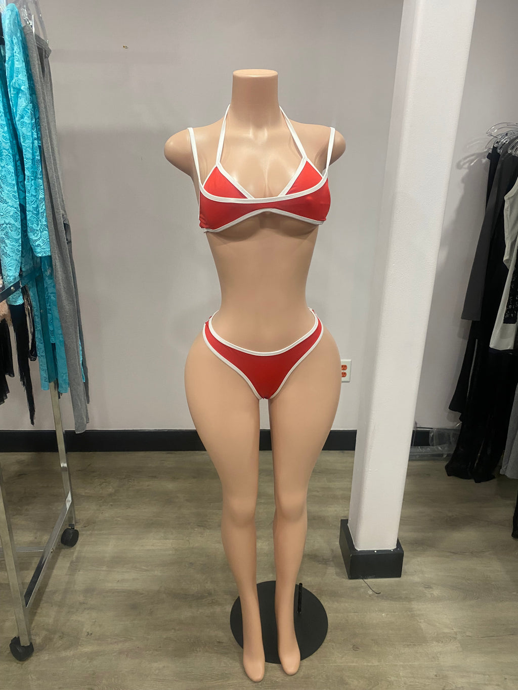 Candy Cane Two-Piece Bikini