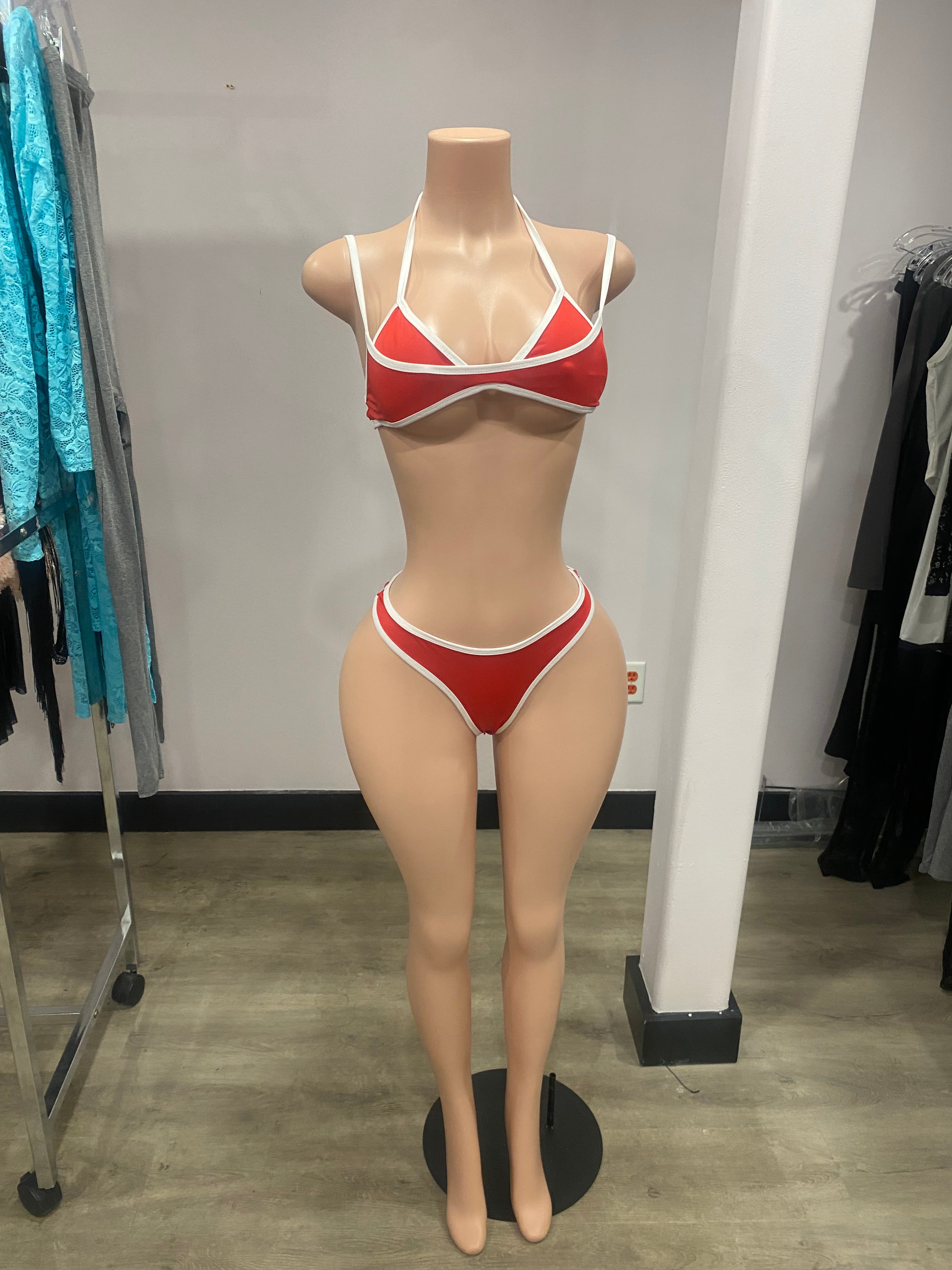 Candy Cane Two-Piece Bikini