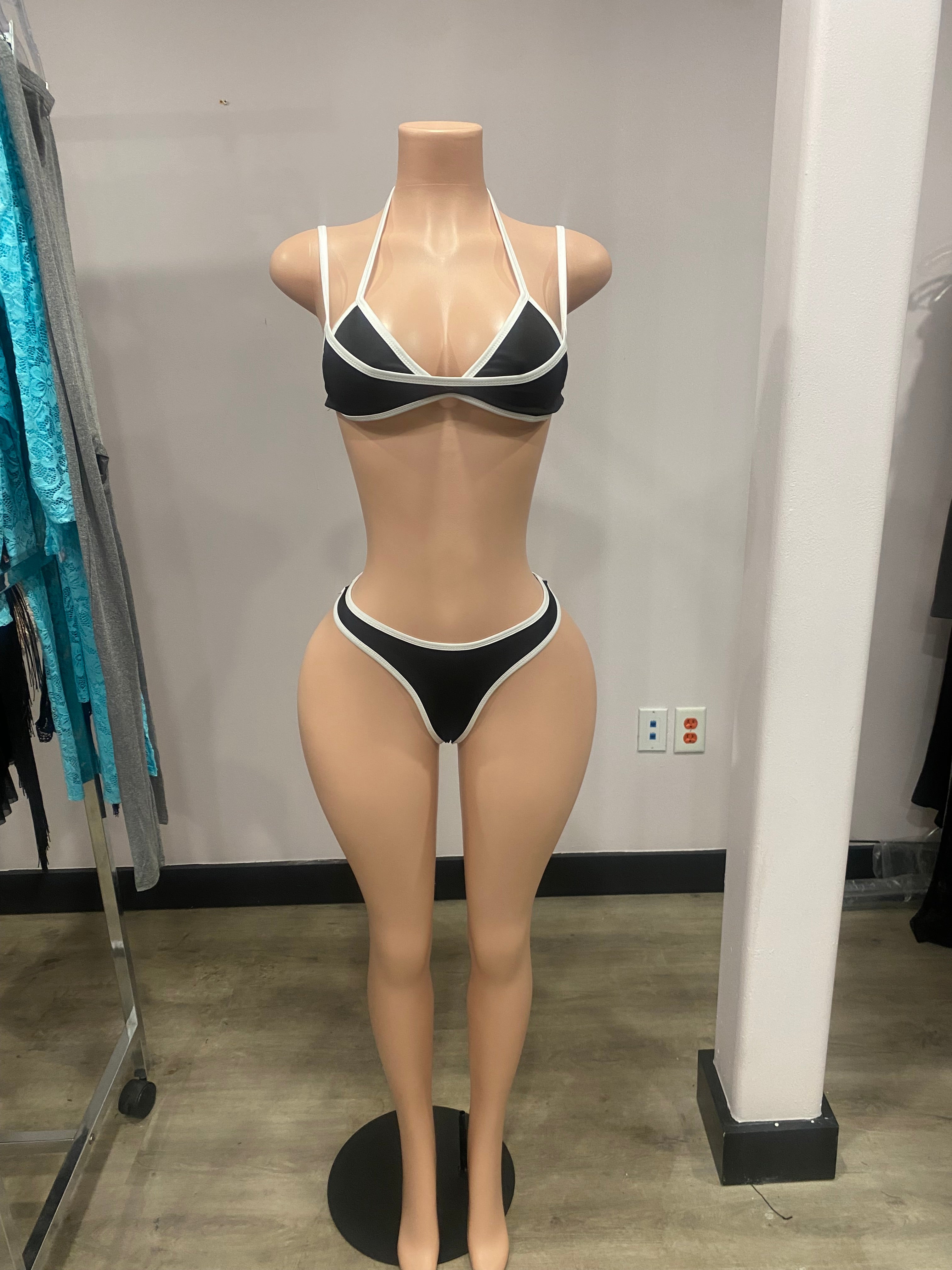 Candy Cane Two-Piece Bikini
