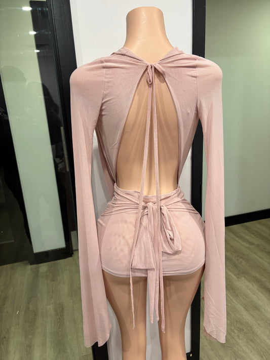 Pink Whisper Mini Dress