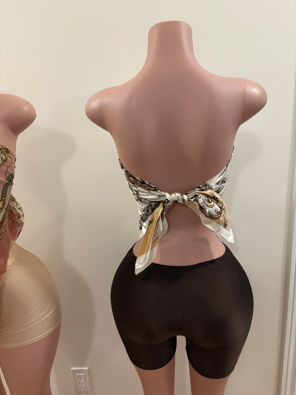 Royal Silk Scarf Top (Bronze Baroque)