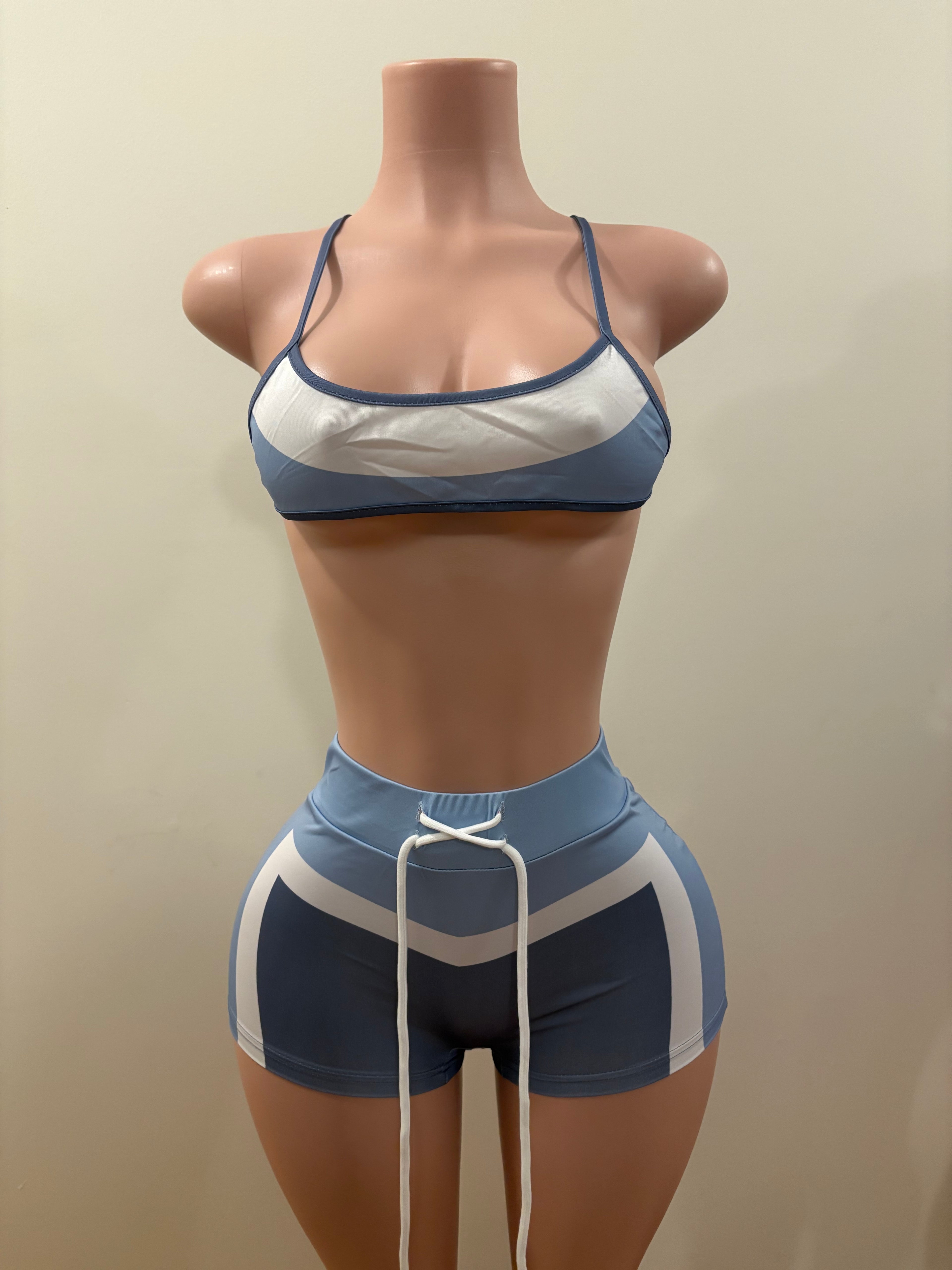 Skyline Sport Bra & Shorts (Three -Piece)