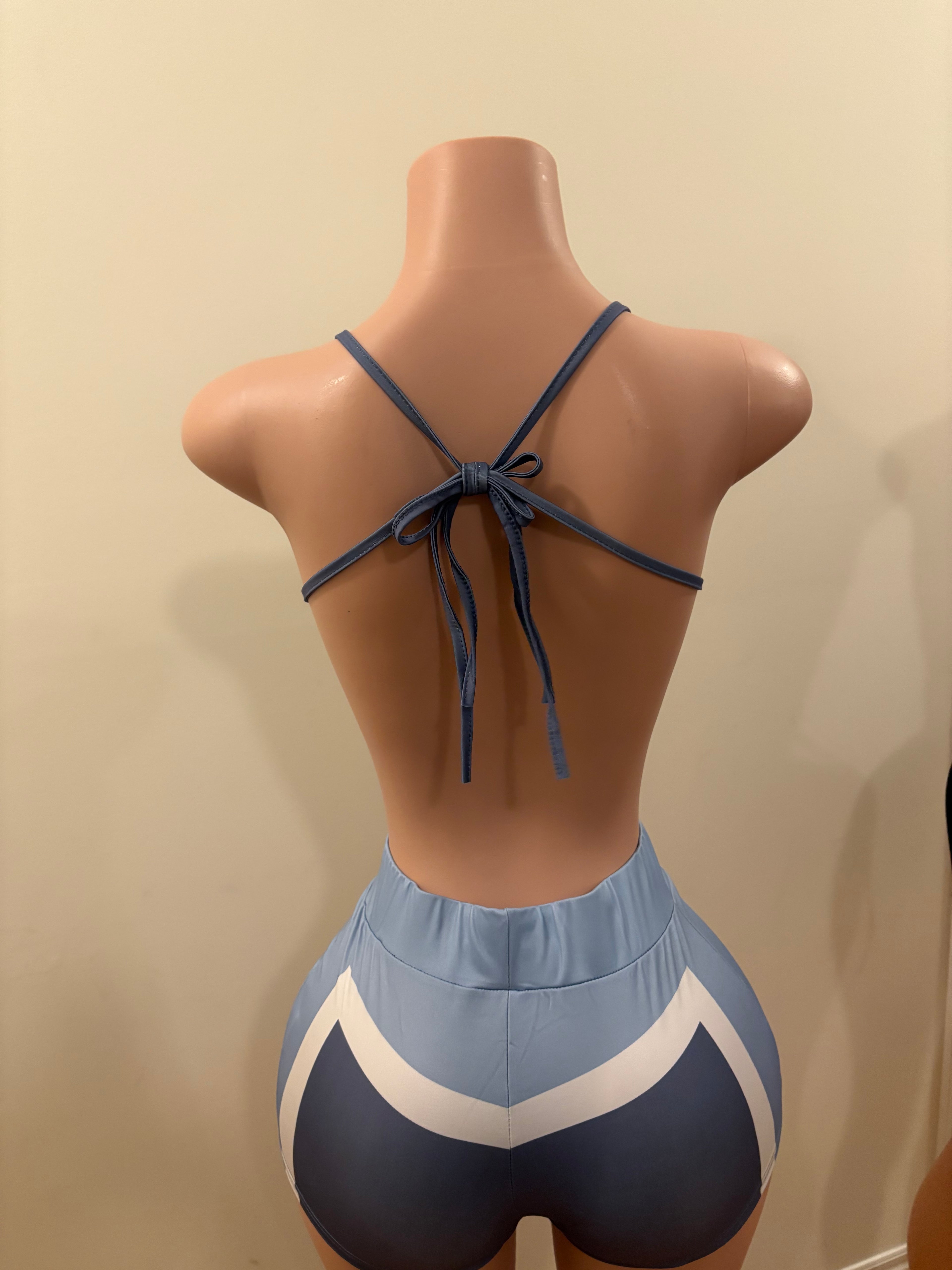 Skyline Sport Bra & Shorts (Three -Piece)