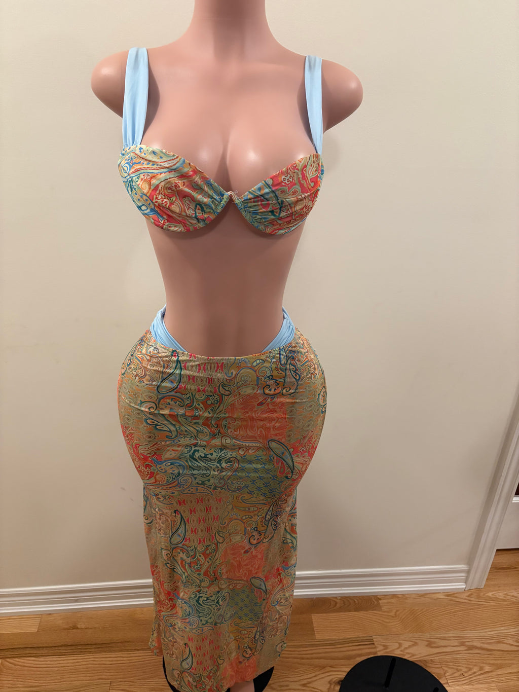 Golden Mirage Skirt Set